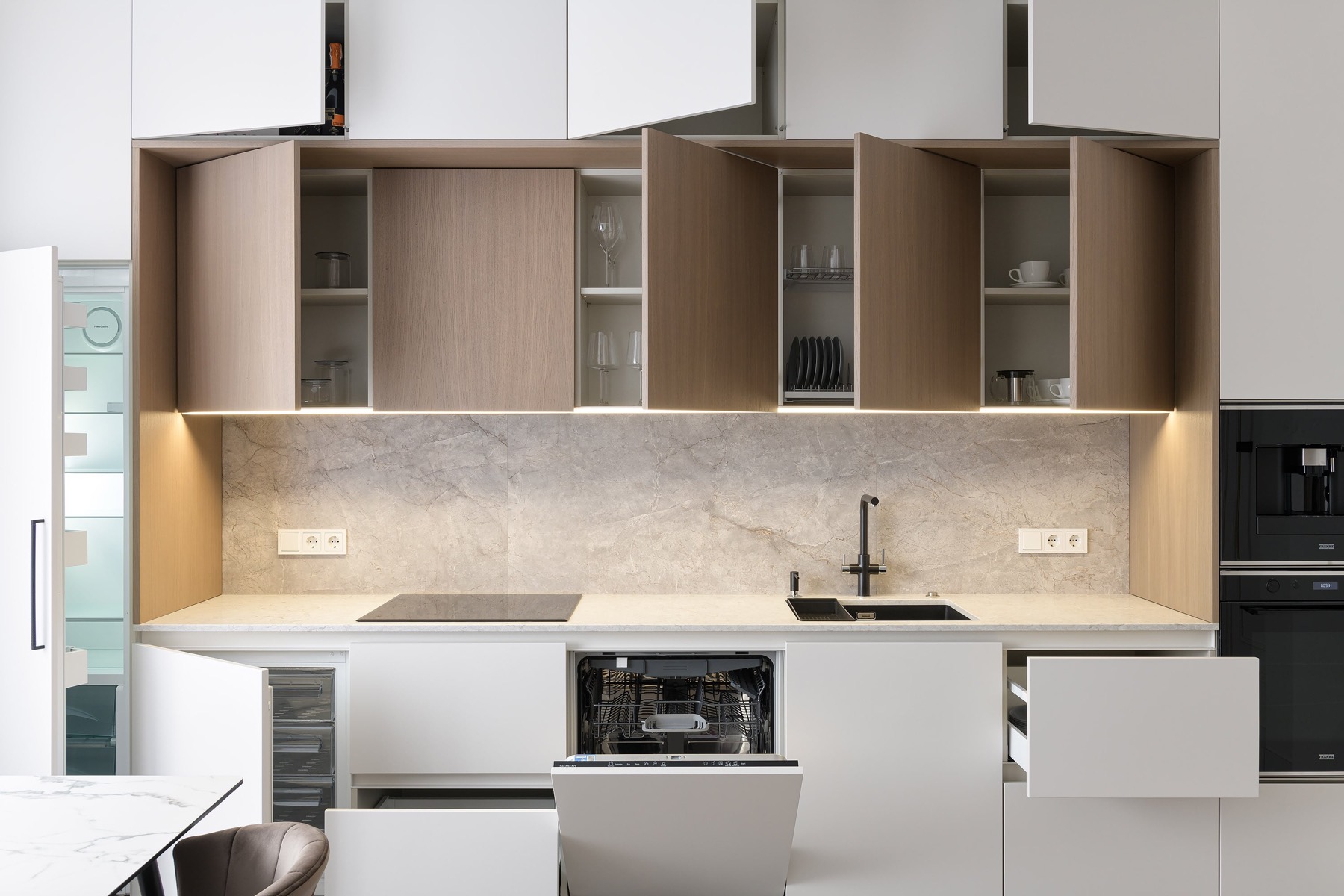 Bespoke furniture in a refined apartment interior